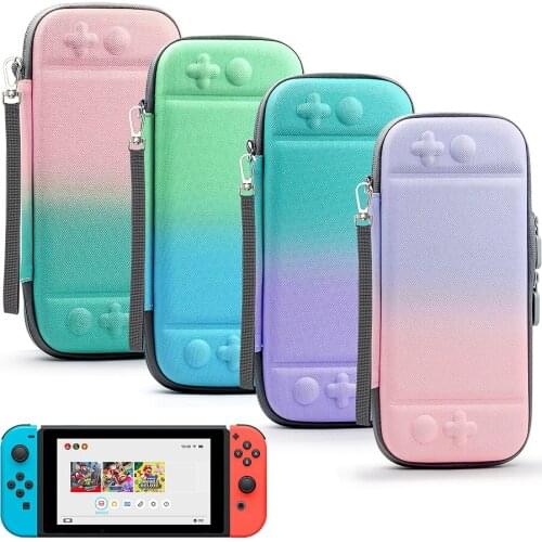 Carrying Case for Nintendo Switch,10 Game Cartridges,Carry Bag Compatible with Switch Console & Accessories,Hard Protective Case