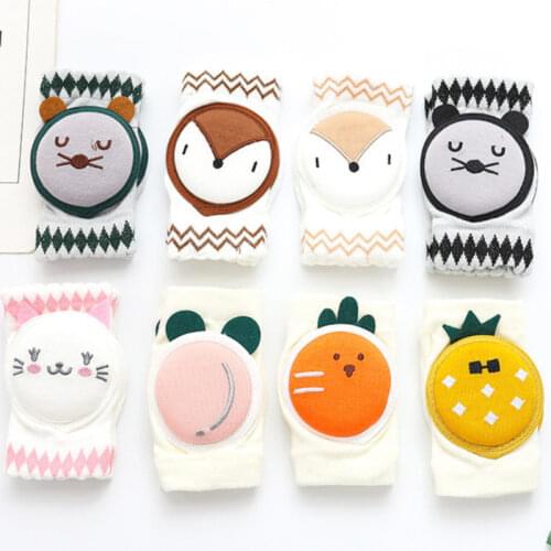 1 Pairs Summer Crawling Elbow Infants Baby Accessories Protector Safety Kneepad Leg Breathable Girls Boys Cartoon Knee Pads