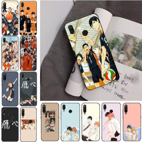 HAIKYUU!! Karasuno Nekoma Crest Phone Case For Redmi note 8Pro 8T 9 Redmi note 6pro 7 7A 6 6A 8 5plus note 9 pro case