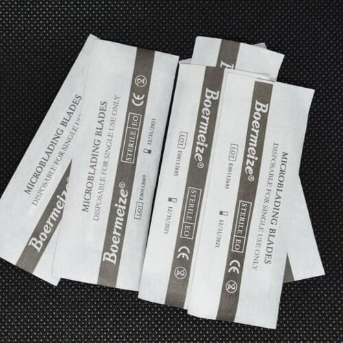 Microblading Needles 100Pcs/box Tattoo Permanent Needles for Eyebrow Embroidery Pen Pernement Makeup Eyebrow Tattoo Supplies