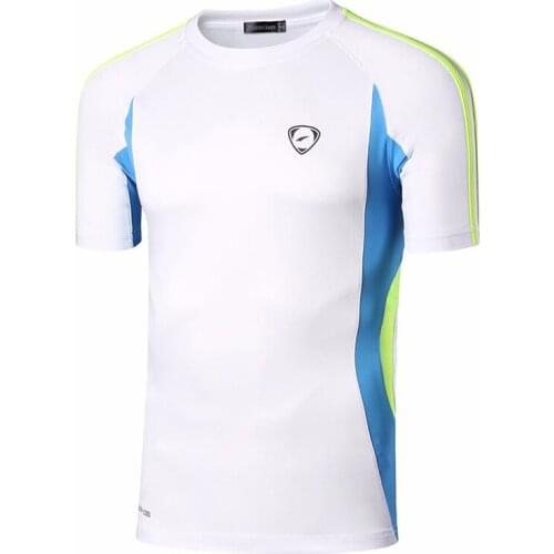 Jeansian Sport Tee Shirt Tshirt T-shirt Running Gym Fitness Workout Football Short Sleeve Dry Fit LSL147 White2