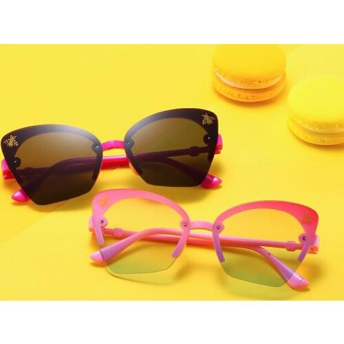 Cat Eye Sunglasses Kids Women Children Sun Glasses Fashion Childrens Cateye Brand Designer Baby Girls Eyewear UV400