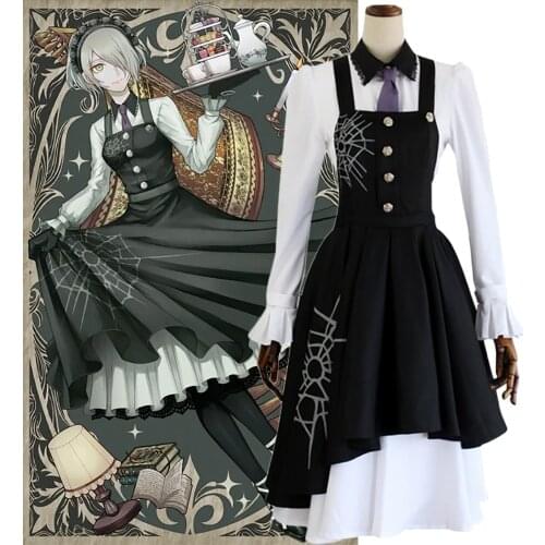 Anime Danganronpa 3 Tojo Kirumi Cosplay Costume Japanese Game Halloween Christmas Carnival Uniform Outfit Clothes Maid Dress Wig