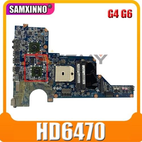 AKemy laptop Motherboard For HP Pavilion G4 G6 HD6470 Socket FS1 Mainboard 649950-001 649950-501 DA0R23MB6D0 216-0809024