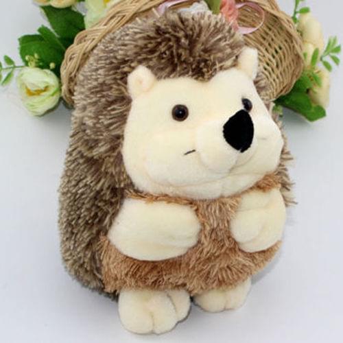 Cute Soft 18cm Hedgehog Animal Doll 7in Stuffed Plush Toy Gift Cream Children Kid Home Gifts Cute Lovely Pp Cotton Gifts
