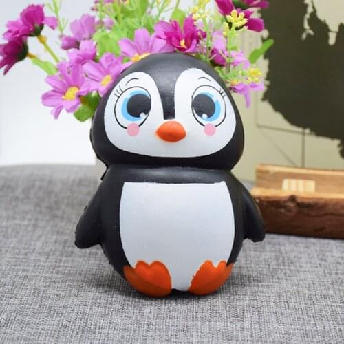 Cute Penguins Squish Slow Rising Kawaii Squeeze Toy Anti stress Squishies Fun Kids Adult Toy Stress Reliever Decor
