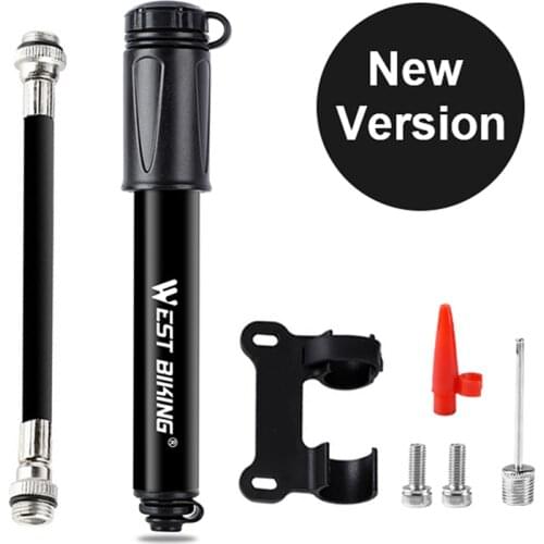 Mini Bicycle Pump 100PSI Lightweight Portable MTB Bike Tire Air Inflator with Hose for Schrader Valve