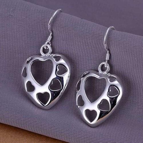 Fashion jewelry Earring For Women, Plated Earrings hollow multi earrings E232 /UYINOHNA YPMXQXMW silver color