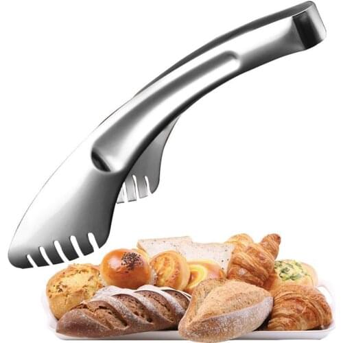 Stainless Steel Food Tong Practical Kitchen Tools Set Heat Bread Tong Salad BBQ Cooking Food Serving Utensil Tongs