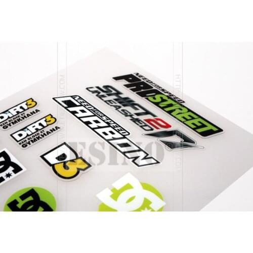 10 x Newest 3D Need for Speed Ken Block Dirt 3 Car Styling Decal Decoration Stickers for Ford Focus Fiesta ST RS