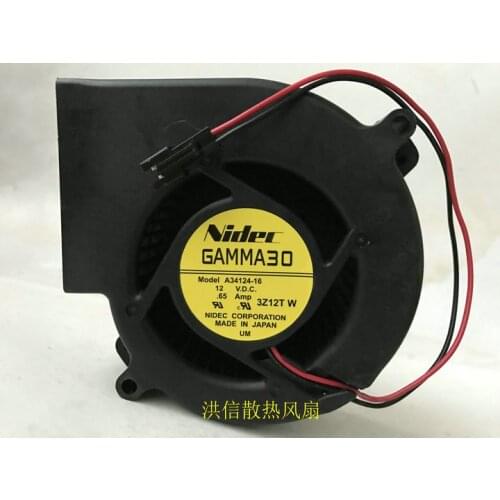 Original Nidec gamma30 a34124-16 DC12V 0.65a 97 * 33 blower centrifugal fan
