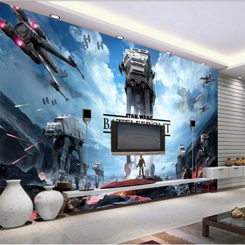 Custom Photo 3d Stereo Kids Room Wars Large Mural Restaurant KTV Wallpaper Bar Background Wall Ceiling Wallpaper