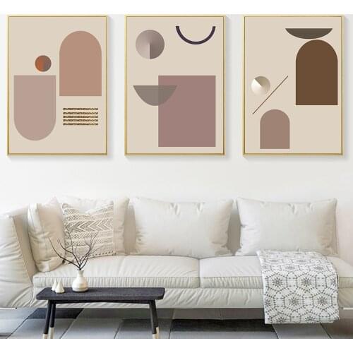 Boho Posters Abstract Geometry Pattern Poster Prints Line Drawing Art Print Vintage Wall Pictures For Living Room Home Decor
