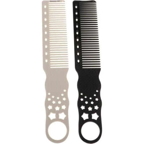 Hairdresser Barber Salon Flat Top Clipper Comb for Styling Cutting Detanging