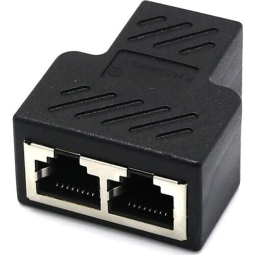 Splitter Ethernet RJ45 Cable Adapter 1 Male To 2/3 Female Port LAN Network Connector Wire Ethernet RJ45 Cable Adapter
