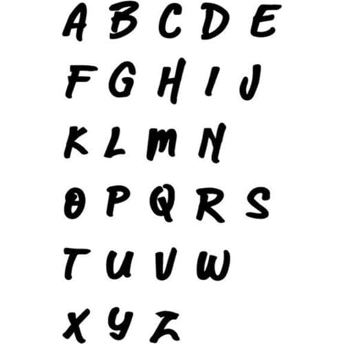 YaMinSanNiO A-Z 26pcs Words Metal Cutting Dies New 2019 Letter Dies Scrapbooking for Card Making Stencil Embossing Craft Die Cut