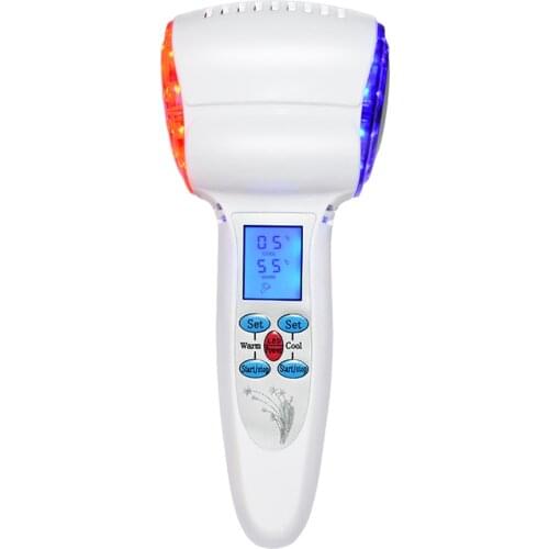 Face Care Device Hot Cold Hammer Cryotherapy Blue Photon Acne Treatment Lifting Rejuvenation Facial Machine