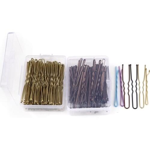 100 PCs/Set Clip Hairpin Fashion Style New Trendy Iron Based Alloy Clips Findings Colorful Headdress Accessories 6cm X 0.8cm