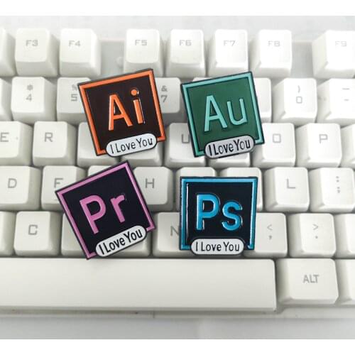 The Beatle Funny Photoshop AI PR AU Icon Enamel Pins Badges Brooches Denim Shirt Lapel Pin Friend Gift