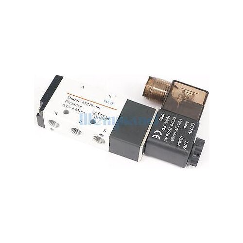 1/8" BSPT DC24V 4V210-06 Air Valve 5 Port 2 Position Solenoid For Pneumatic System
