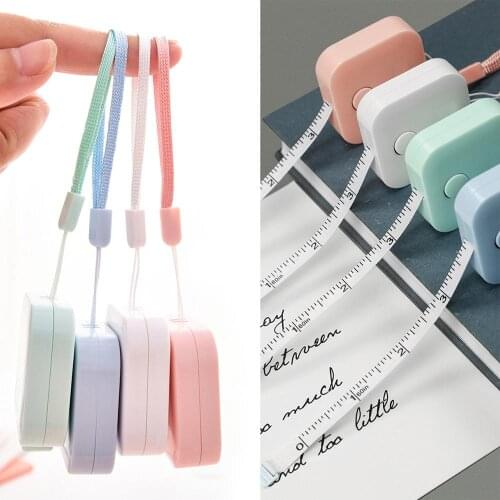 150cm/60" Tape Measure Portable Retractable Ruler Tool Children Height Ruler Centimeter Inch Roll Tape Girls Gifts Random Color