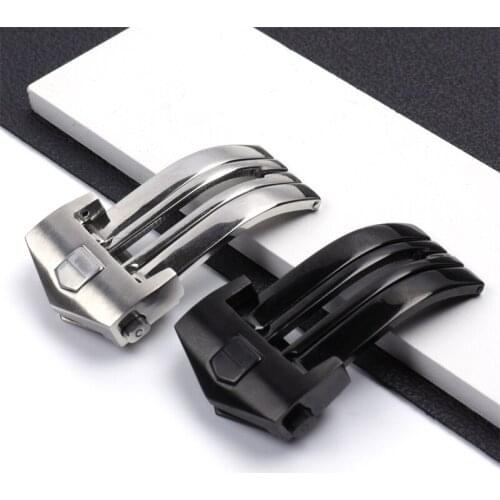 The high quality Watch Accessories SteelStainless steel Watch Clasp For TAG Heuer Rubber Watch Strap Folding Buckle18mm 20mm