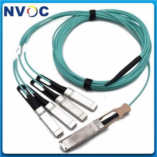 QSFP-100G-AOC 1M for 100G QSFP28 to 4 SFP28 AOC OM3 AOC Active Fiber Optic Cable,QSFP+ 100G to SFP+ 25G*4 1Meter