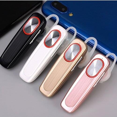 Wireless Headset Long Standby With Mic Handsfree Wireless Bluetooth-compatible Earphone Headphones Colorful Ear Hook For Phone