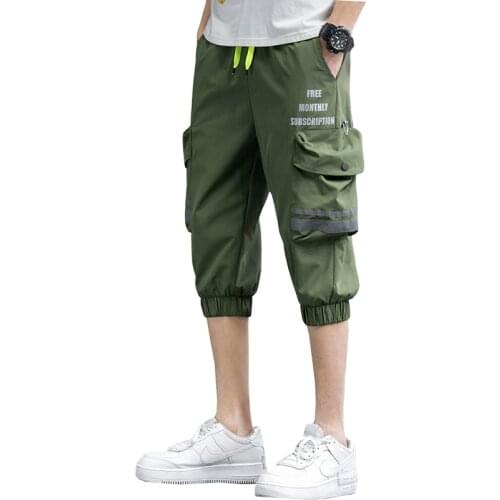 Summer harajuku harem pants men calf-length trousers streetwear casual sweatpants harajuku joggers