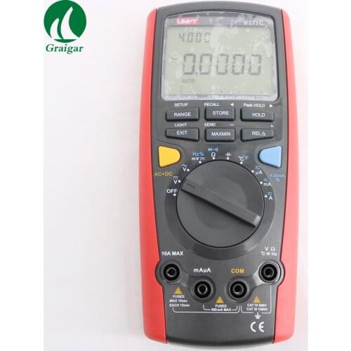 UNI-T Digital Multimeter UT71C AC+DC Voltage Measurement Volt Amp Ohm Capacitance Temp Tester