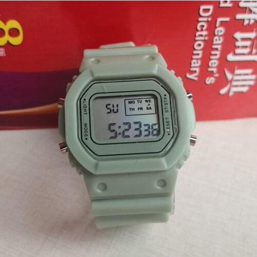 Welins digital watches,silicone band,steel back cover,light function,free shipping