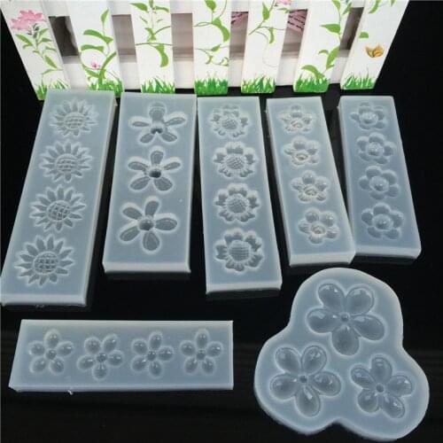 Flower Silicone Mold Fondant Cake Decorating Tools Handmade Resin Craft Chocolate Sugarcraft Candy Mould