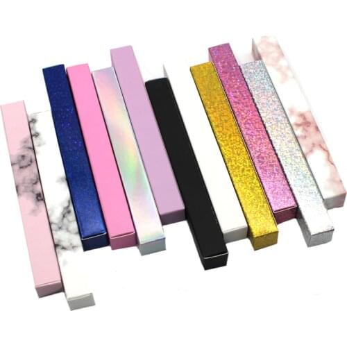 Custom Private Logo Black/White/Pink/Gold Eyeliner Packaging Empty Paper Box 14.5*1.6*1.6cm Eyeliner Pen Box Wholesale Gift Box