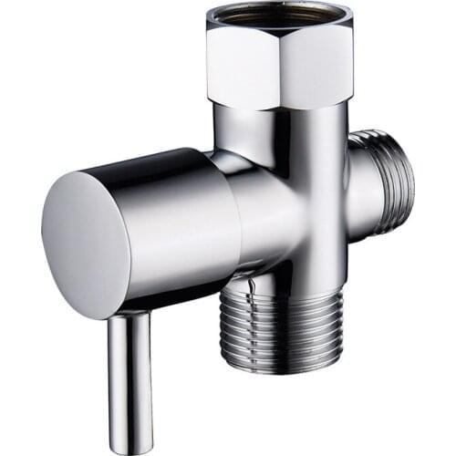 Copper American standard 7/8 water separator bathroom shower faucet one-in two-out changeover valve tee