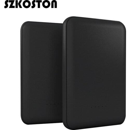 SZKOSTON Mini Power Bank 5000mAh Type C Portable Charger Powerbank For Xiaomi Mi External Battery Powerbank Support TF Card Read