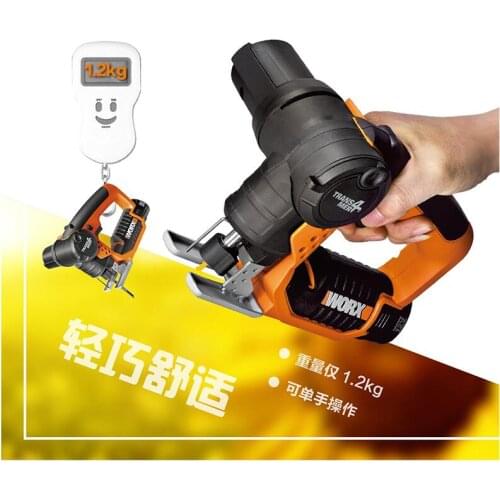 Multi-functional Lithium Electric Woodworking Saw Machine WX540.8 Curve Saw Reciprocating Sawing Woodworking Power Tools 12V