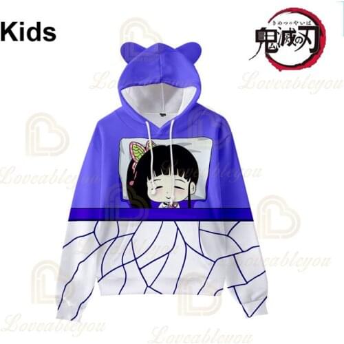 NEW Demon Slayer Men and Women Hoodies Kimetsu no Yaiba Long Sleeve Tops Teen Clothes Japen Anime 3d Harajuku Sweatshirt