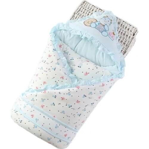 Autumn Winter Baby Sleeping Bag Cotton Envelope Blankets Cartoon Newborn Swaddle Wrap