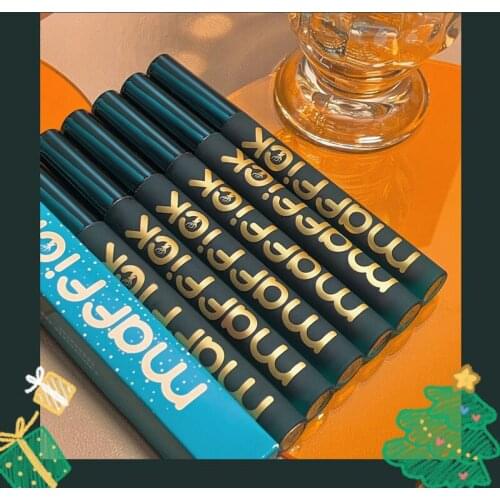 Curable Christmas Air Lip Glaze Lip Gloss Velvet Matte Non-Stick Cup Makeup Lip Tint Pen Cosmetic Waterproof Lipstick TSLM1