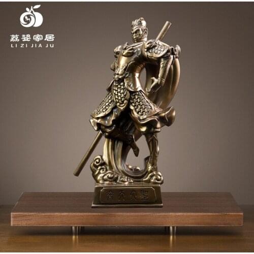 THE CHARACTER OF JOURNEY TO THE WEST OF KIND MONKEY COLD - CAST BRONZE KIND OF THE MONKEY CHINESE DECORATION HOME DECOR