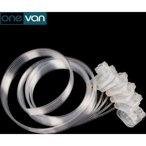 Transparent ink tube 150cm A3 A4 DTG printer replacement accessories compatible with L805 L801 L1800 R1390 6-line ink bag damper