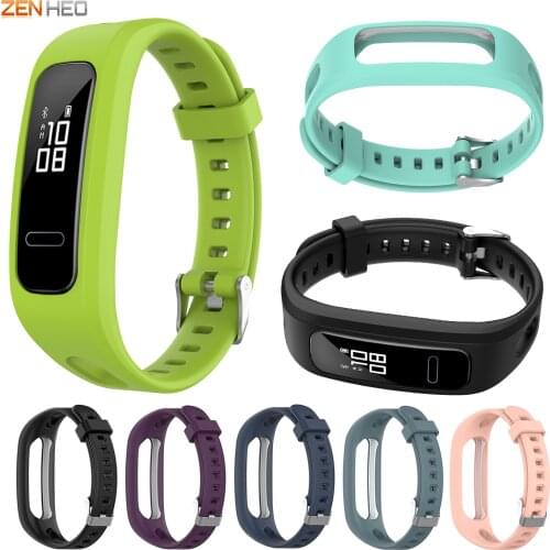 For Huawei Band 3E & 4E Wrist Strap Replacement Silicone Wristband Bracelet For Huawei Honor Band 4 Running Version