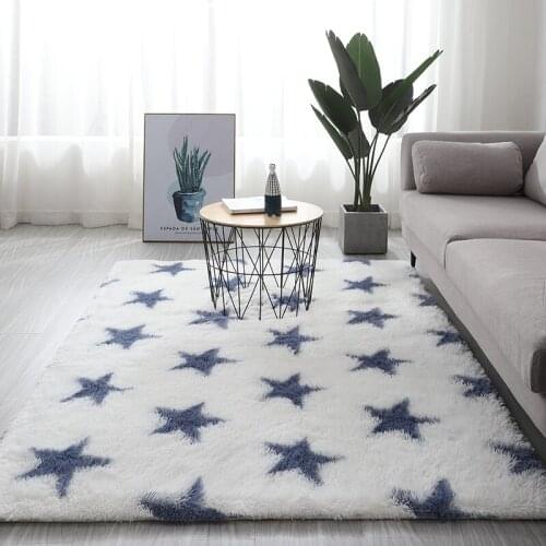 Nordic carpet bedroom plush floor mat living room coffee table tatami rug various flower pattern carpet children crawling rug
