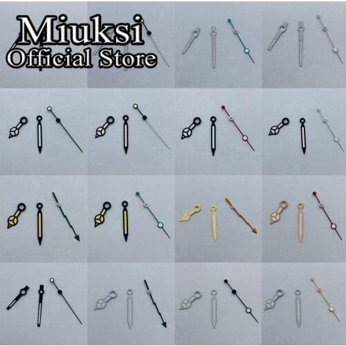 Miuksi watch hands green luminous fit NH35 NH36 ETA 2824 2836 Miyota 8205 8215 821A Mingzhu DG 2813 3804 movement