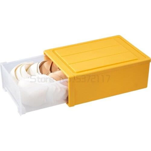 Underwear storage box drawer type compartment household clothes student underwear socks bra sorting box dormitory storage box