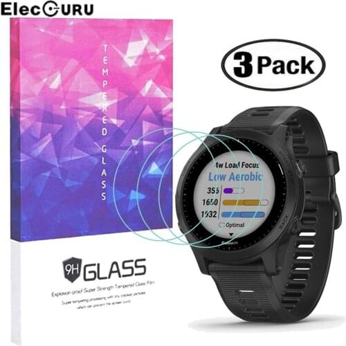 Tempered Glass Screen Protector for Garmin Forerunner 945 Smartwatch HD Display Screen Anti Scratch Bubble-free Protective Film