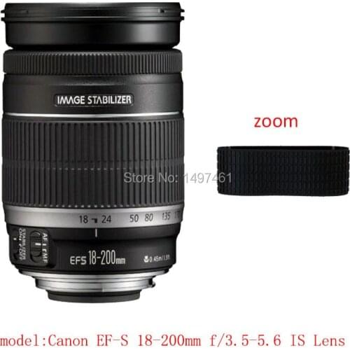 Lens Zoom Rubber Ring /Rubber Grip Repair Succedaneum For Canon EF-S 18-200mm f/3.5-5.6 IS lens