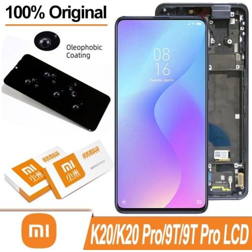 Original 6.39'' AMOLED XiaoMi Mi 9T Pro LCD with frame for Redmi K20 Pro Display Touch Screen Digitizer Repair Parts