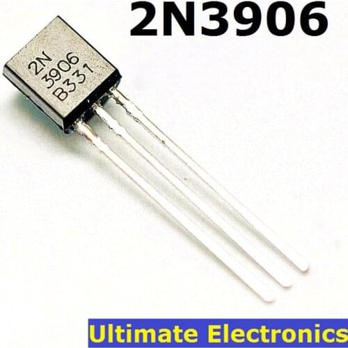 100pcs 2N3906 TO-92 PNP General Purpose Transistor