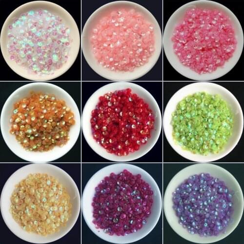 1800Pcs/Lot 4mm Transparent Cup Round Loose sequins Paillettes sewing on Cloth, Wedding craft, Women Garments Accessories